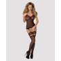 Bodystocking F214 (Taglia unica) Obsessive F214 Nero S/M/L