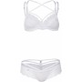 Set di Lingerie Obsessive 860 Bianco S/M