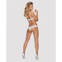 Set di Lingerie con Pizzo Obsessive Alabastra Bianco S/M