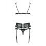 Set di Lingerie con Pizzo Obsessive Emperita Nero S/M