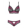 Set di Lingerie Obsessive Tulia Nero S/M