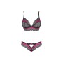 Set di Lingerie Obsessive Tulia Nero S/M