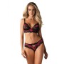 Set di Lingerie Obsessive Tulia Nero L/XL