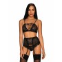 Set di Lingerie Obsessive Basitta Nero S/M