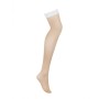 Calze con Reggicalze Obsessive S814 Bianco S/M